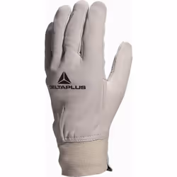 Découvrez le gant Delta Plus en fleur de bovin gris avec poignet en latex, conçu pour offrir souplesse et confort lors de vos ...