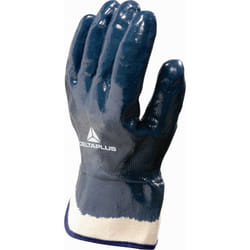 Delta Plus - gant tout enduit nitrile - manchette toile 6 cm -NI1750 T9