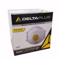 Masque respiratoire avec soupape Delta Plus FFP2 M1200V; 10 unités