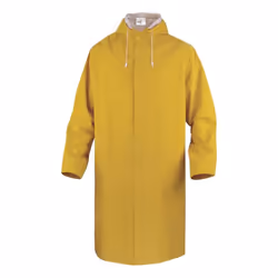 Découvrez le Manteau Delta Plus de Pluie Jaune 305 - MA305JA, un vêtement imperméable indispensable pour affronter les intemp ...