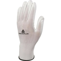 Delta Plus - Gant tricot VE702P10 blanc taille 10 polyester paume pu