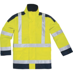 Delta Plus - parka haute visibilité polyester enduit pu jaune fluo/bleu marine panoply- easyview - easyvjm 60/62 (3XL)