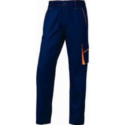 Delta Plus - pantalon de travail panostyle® polyester coton bleu marine / orange -M6PANBM0 50/52 (2XL)