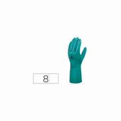 Nitrile floqué coton. Longueur : 33 cm.Epaisseur : 0,40 mm.100% nitrile (NBR : caoutchouc butadiène-acrylonitrile)Flocage : 1 ...