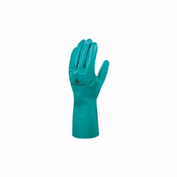 Gant nitrile floqué coton Longueur : 33 cm. Épaisseur : 0,40 mm. Adhérence antidérapante sur une surface sèche comme sur humi ...