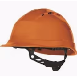 Le Casque de Chantier Orange SERRAGE CRÉMAILLÈRE DELTA PLUS - D020QUARUP30 est un équipement de protection individuelle essen ...