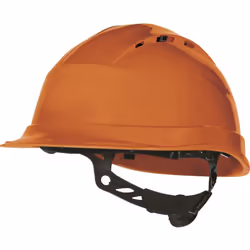 Le CASQUE DE CHANTIER VENTILÉ ORANGE SERRAGE CRÉMAILLÈRE DELTA PLUS - D020QUARUP4OR est la solution idéale pour les professio ...