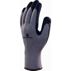 Delta Plus - gant tricot acrylique - paume enduite mousse latex gris / noir taille 9 - VV735GR09 T9