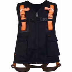 Le HARNAIS GILET DELTA PLUS 2 POINTS D'ACCROCHAGE (DORSAL/STERNAL) TAILLE XXL - HAR12GILNOXX est un équipement de sécurité in ...
