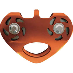 Double poulie sur roulement à bille - Aluminium - Longueur: Unique - Taille Unique - Couleur Orange - Delta Plus