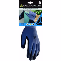 Description commerciale Gants résistants aux huiles. Souplesse de travail & confort accru. Polyamide/Spandex. Enduction nitri ...