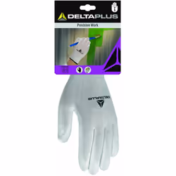 Description commerciale Gants spécial peinture tricot 100% polyester. Enduction polyuréthane sur paume et bout des doigts. Ja ...