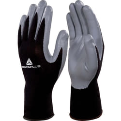 Delta Plus - gants milieu humide polyester/nitrile gris taille 9 DPVE712GR09