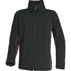 Delta Plus - veste 'softshell' polyester / elasthanne 3 couches laminées noir/ orange - HORTENO0 60/62 (3XL)