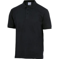 Polo AGRA manches courtes 100 % coton noir T2XL - DELTA PLUS - AGRANOXX
