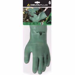 Gant travaux de débroussaillage, taille 7, DELTA PLUS référence DPLAT5007. Gant latex sur support jersey, paume et doigts adh ...