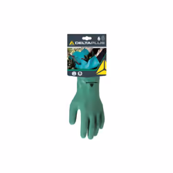 Gant latex sur support jersey, paume et doigts adhérisés, manchette finition bord droit. Longueur 30 cm. Épaisseur : 1.8 mm.  ...