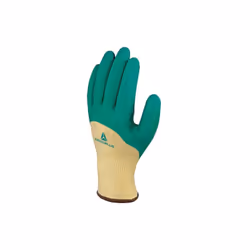 50% polyester 50% coton. Enduction latex haute qualité sur paume, bout des doigts et midos. Jauge 10. CARACTERISTIQUESFiche p ...