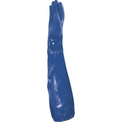 Gant Delta Plus Pvc Chimique Tout Enduit Sur Support Jersey Long 62 Cm Petro - Ve766bl0 T8