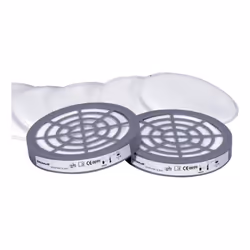 Le Kit de 6 pré-filtres P2 et 2 adaptateurs pour demi-masque série M6000 JUPITER de Delta Plus est un élément essentiel pour  ...