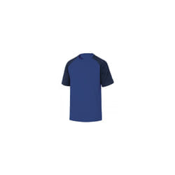 Tee-shirt bicolore GENOA manches courtes bleu roi/bleu marine T3XL - DELTA PLUS - GENOABM3X