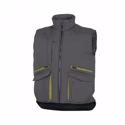 Gilet multi poches SIERRA2 gris-vert. Gilet de travail avec de nombreux détails fonctionnels. Caractéristiques : - Fermeture  ...