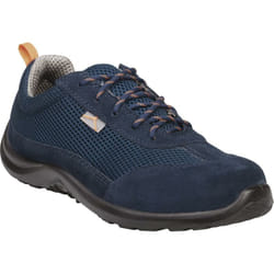 Delta Plus - chaussures basses cuir croute velours et mesh - S1P src bleu marine - COMOSPBL0 45
