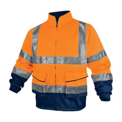 Delta Plus - veste de travail haute visibilité panostyle en polyester / coton orange fluo - PHVE2OM0 52/54 (l)