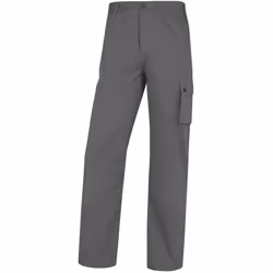 Découvrez le pantalon de travail Delta Plus Palaos en coton gris, idéal pour un usage intensif dans divers secteurs comme l'a ...