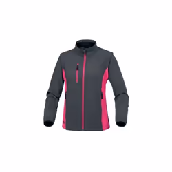 La VESTE DE TRAVAIL FEMME GRIS FUSHIA M MYSEN2 DELTA PLUS - MYSE2GFTM est conçue pour apporter confort et protection aux prof ...