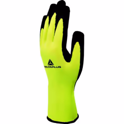 Sachet de 6 paires gants manutention jaune fluo - Taille 9/L - Deltaplus LOT 6 PAIRES GANTS SPECIAL CHANTIER MANUTENTION JAUN ...