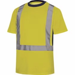 Découvrez le TEE-SHIRT DELTA PLUS NOVA JAUNE FLUO - NOVAJA0, un vêtement essentiel pour tous les professionnels travaillant d ...
