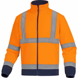 Taille = XL Genre = Mixte Couleur = Orange/bleu marine Capuche intégrée = Non Propriétés des matériaux = Haute visibilité Mat ...