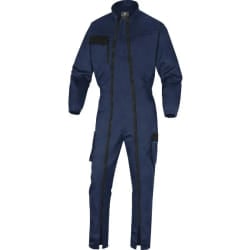 Combinaison de travail à double zips MACH2 V3 bleu marine/roi TM - DELTA PLUS - M2CZ3BMTM