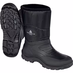 Découvrez les demi-bottes fourrées en PVC Freeze Noir Delta Plus - FREEZNO0, spécialement conçues pour les professionnels du  ...
