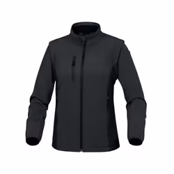 Veste softshell cintrée pour femme avec manches amovibles, pouvant se transformer en gilet sans manches. Fermeture par zip an ...