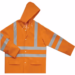 Découvrez la veste de pluie haute visibilité imperméable orange DELTA PLUS - 900VESHVOR, conçue pour assurer protection et co ...