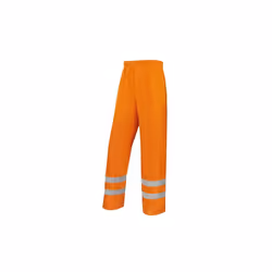 Ce pantalon de pluie vous rendra visible sur une longue distance avec ses bandes réfléchissantes et sa couleur orange fluo. P ...