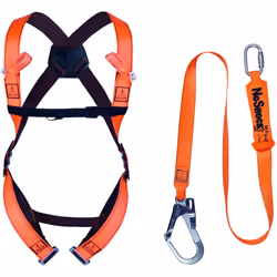 Composition du support principal : Acier - Polyester | Point d'accrochage antichute : 2 - Dorsal - Sternal | Sac de rangement ...