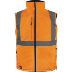 Gilet sans manche réversible HV orange/bleu marine T2XL - DELTA PLUS - FIDJ3HVORXX