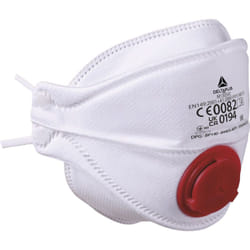 Delta Plus - boite 10 demi-masques jetables FFP3 pliables 4 volets avec valve M1305VC