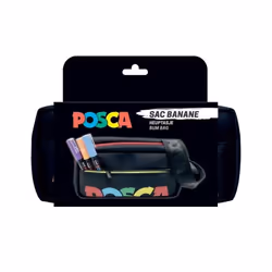 Sac banane - POSCA - Noir - 1 pce - Ceinture ajustable - Pour adultes - Mixte