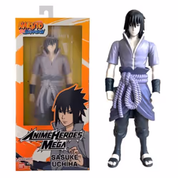 Grande Figurine articulée - BANDAI - Anime Heroes - Naruto Shippuden - Figurine Anime Heroes Mega 30 cm - Sasuke Uchiwa