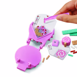Bandai Pretty Pixels Eraser Maker Starter Pack – Sweets, Kit de loisirs créatifs pour enfants, 8 an(s), Multicolore