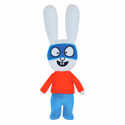 Cijep Peluche Lapin Simon 27 Cm2 Modeles Assortis: Avec Ou Sans Masquesur Carte, 1 an(s)