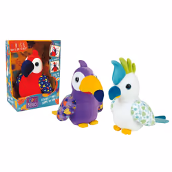 Cijep Tropi Birds - Peluche 18 Cm Qui Répéte Et Se Dandine, LR44, Piles fournies