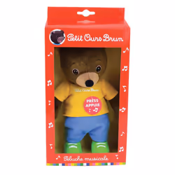 Cijep Petit Ours Brun - Peluche Musicale 20 Cm