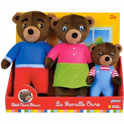 Coffret peluche - PETIT OURS BRUN - JEMINI - Famille : Maman ours Papa ours et Petit ours brun