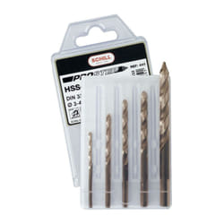 Schill - Jeu de 5 forets hss Co5 prostep DIN338 Ø3-4-5-6-8 mm - 00441S5