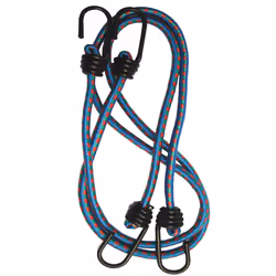 Durca Sangle 2x 1m, Corde de tension, Noir, Bleu, Rouge